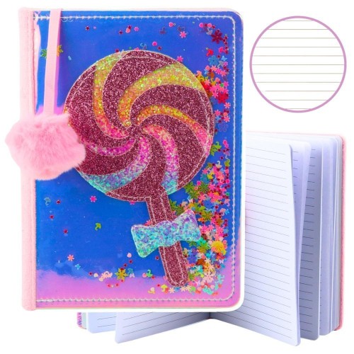 Notatnik A5/80K linia Lizak Konfetti, Leantoys