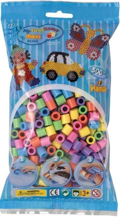 Koraliki Maxi w woreczku 500el, Hama