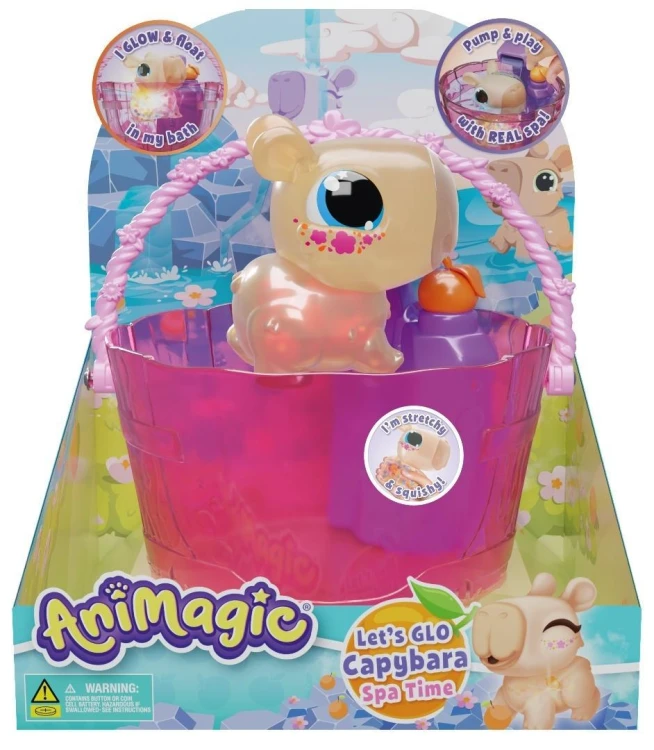 Animagic Let's Glo Capybara Spa Time, Goliath