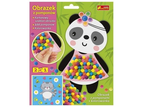 Obrazek z pomponów Panda 2w1, Ranok-Creative