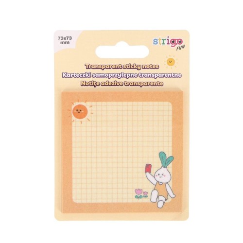 Karteczki samoprzylepne 73x73mm 50K żółte, Strigo