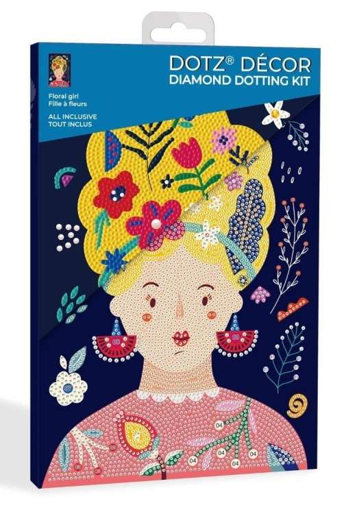 Diamond Dotz - Adults Floral Girl, Diamond Dotz
