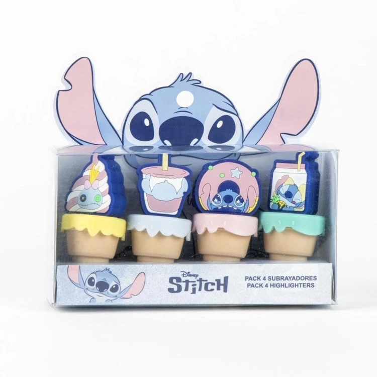 Zestaw zakreślaczy Stitch 4szt, Artesania Cerda