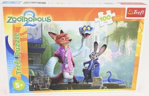 Puzzle 100 Tajemnice Zootopii TREFL, Trefl