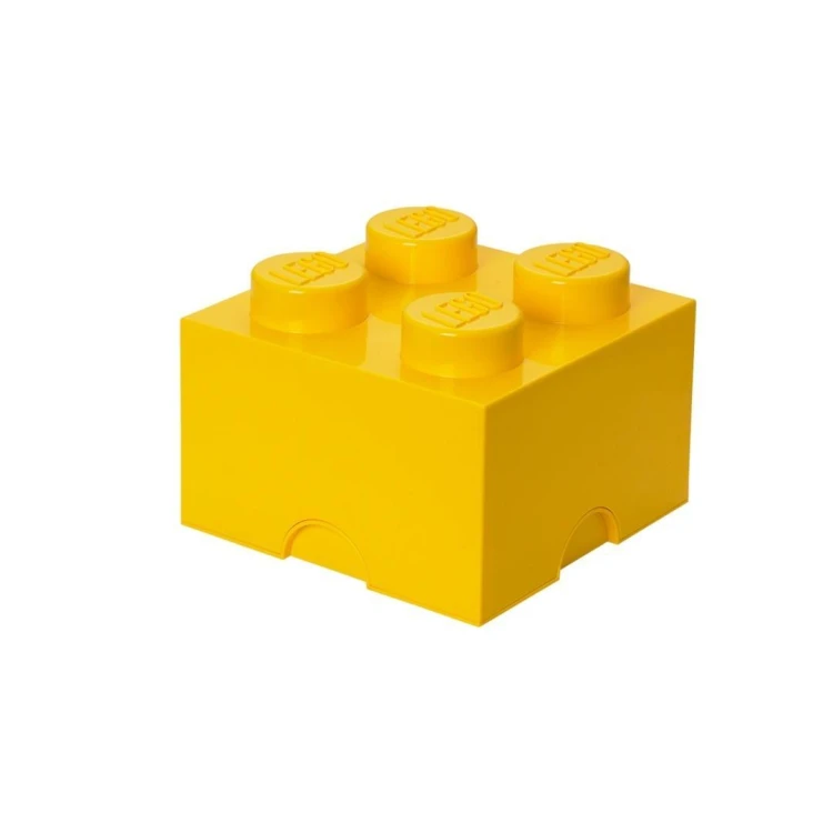 LEGO(R) pojemnik klocek czwórka żółty, NHG