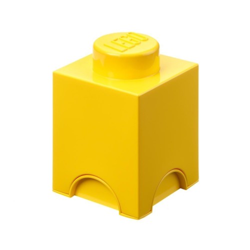 LEGO(R) pojemnik klocek jedynka żółty, NHG