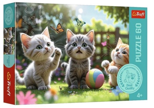 Puzzle 60 Trzy kociaki TREFL, Trefl
