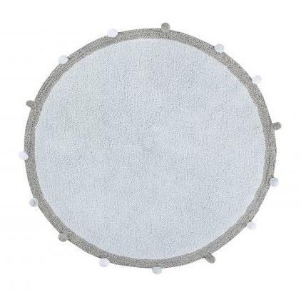 Dywan bawełniany Bubbly Soft Blue 120cm