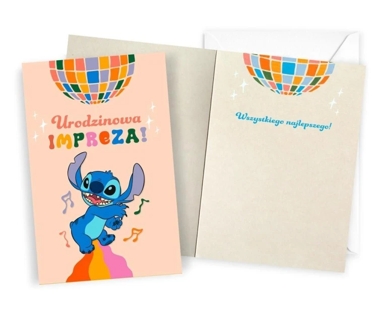 Karnet Urodziny Stitch