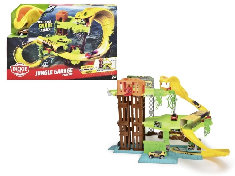 Garaż Jungle z 1 pojazdem, Dickie Toys