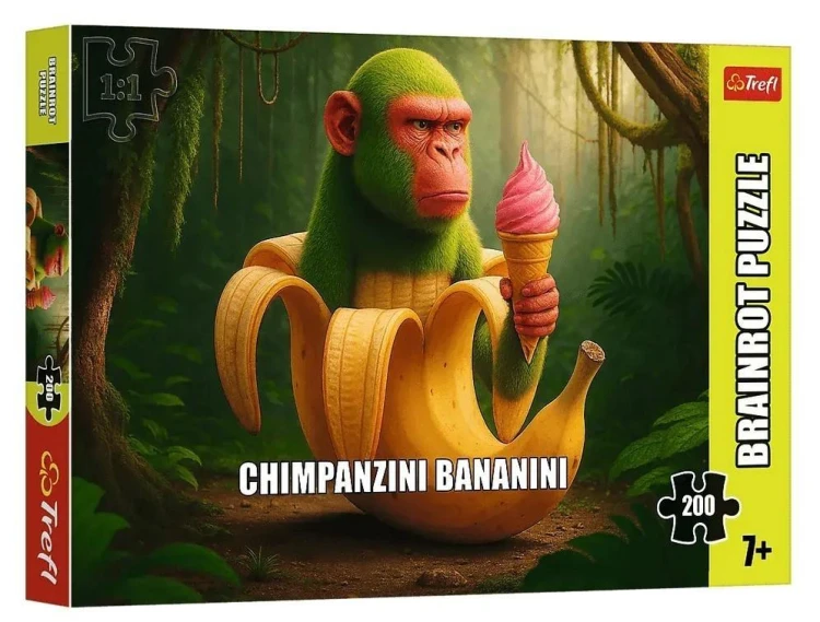 Puzzle 200 BrainRots Chimpanzini Bananini TREFL