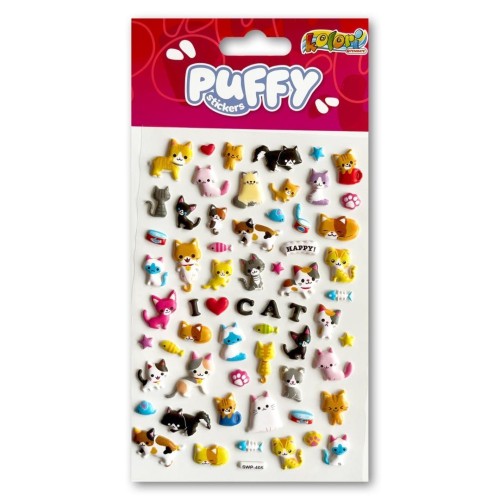 Naklejki puffy I Love Cat, Penmate