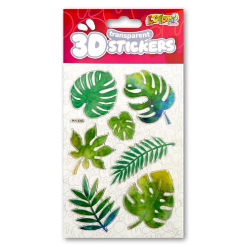 Naklejki 3D Transparent Green Leaves, Penmate