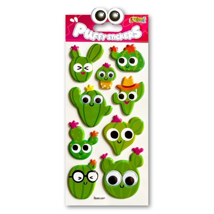 Naklejki puffy Cacti Eyes, Penmate