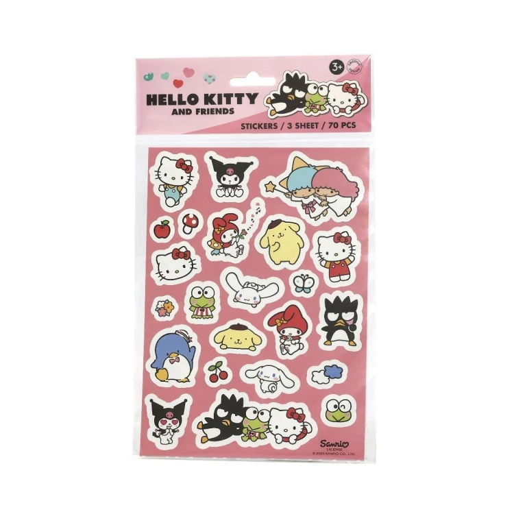 Zestaw naklejek Hello Kitty 70szt, MICKI
