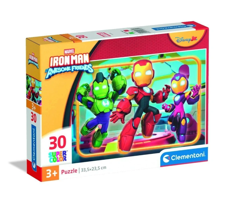 Puzzle 30 Super Kolor Iron Man And His Awesome