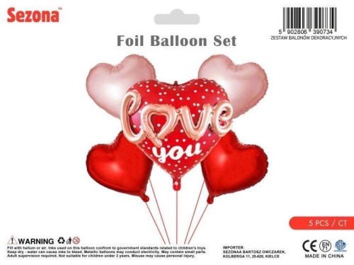 Balony Walentynkowe serca