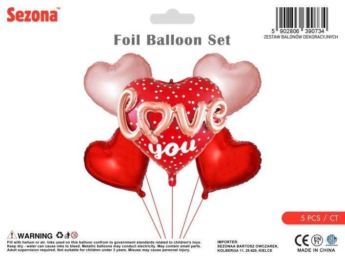 Balony Walentynkowe serca