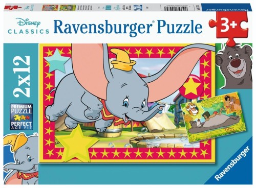 Puzzle 2x12 Disney Animals, Ravensburger