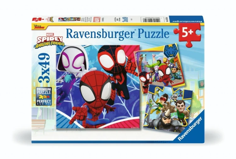 Puzzle 3x49 Spidey, Ravensburger