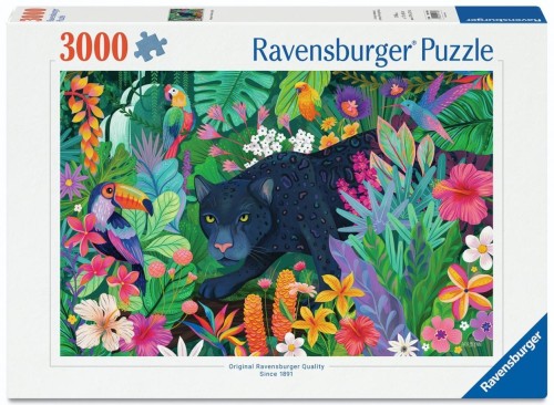Puzzle 3000 Panther in the Blooming Jungle