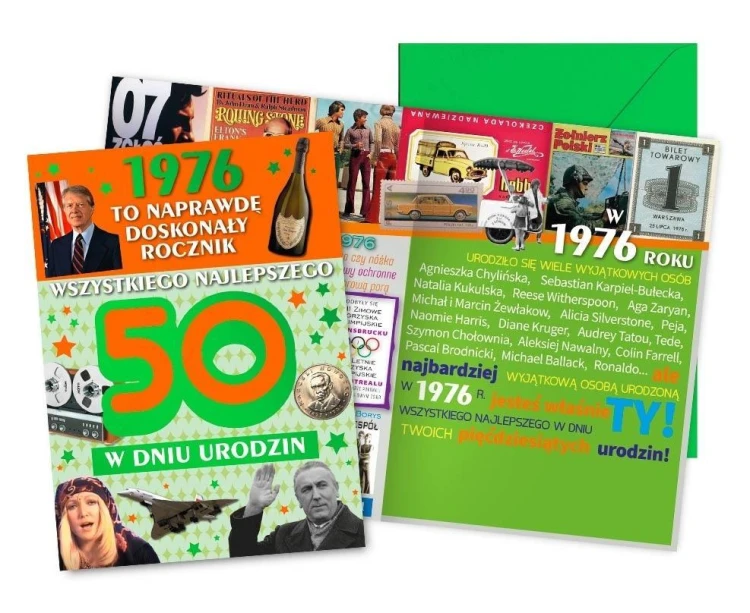 Karnet Urodziny 50