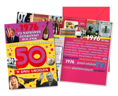 Karnet Urodziny 50