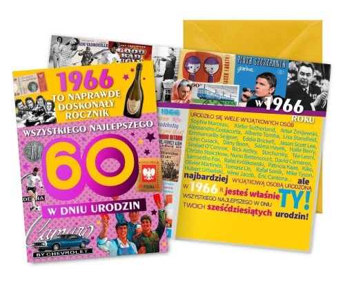 Karnet Urodziny 60
