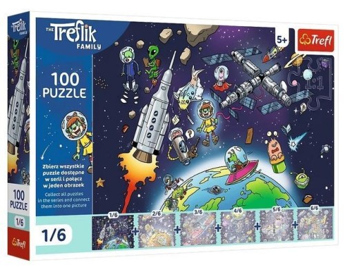 Puzzle 100 Treflinka w kosmosie, Trefl