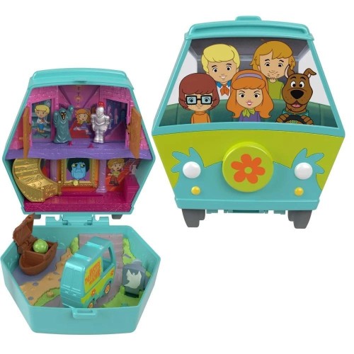 Polly Pocket Scooby Doo Zestaw kompaktowy, Mattel