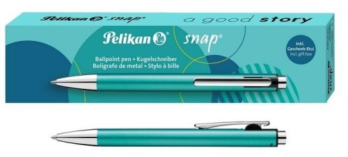 Długopis Snap Metalic Turkusowy PELIKAN, HERLITZ