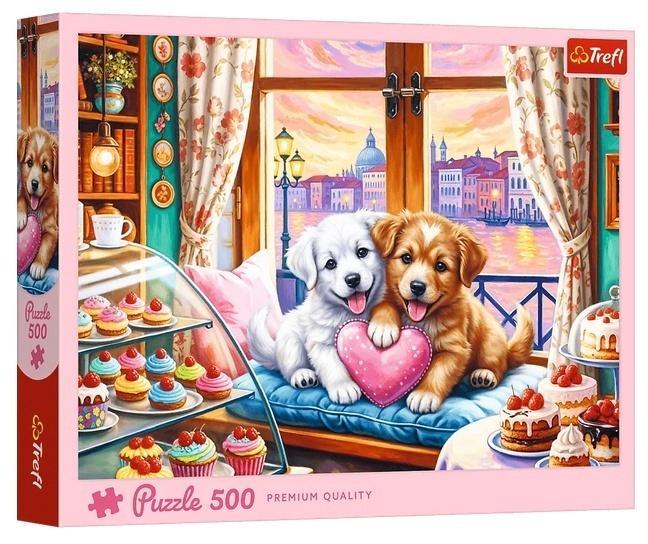 Puzzle 500 Szczenięca miłość, Trefl