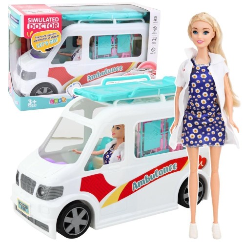 Mobilny Szpital karetka ambulans 2w1, Leantoys