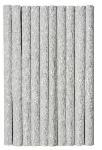 Bibuła marszczona srebrna 50x200cm (10szt) HERLITZ