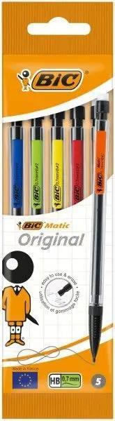 Ołówek automatyczny Matic z gumką HB 5szt BIC, BIC