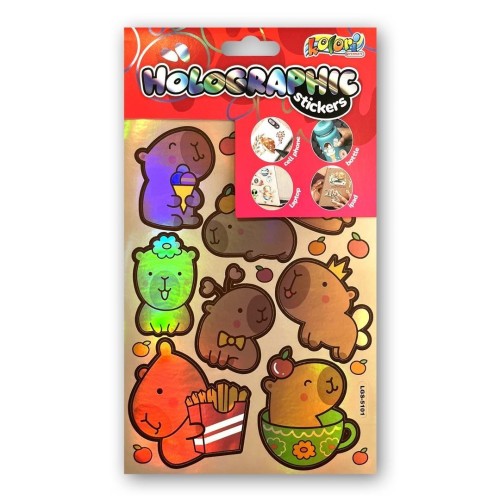 Naklejki holographic capybara PENMATE, Penmate