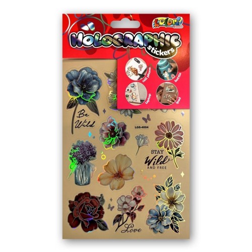 Naklejki holographic flowers PENMATE, Penmate