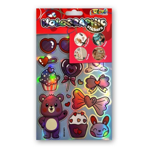 Naklejki holographic cute teddy PENMATE, Penmate