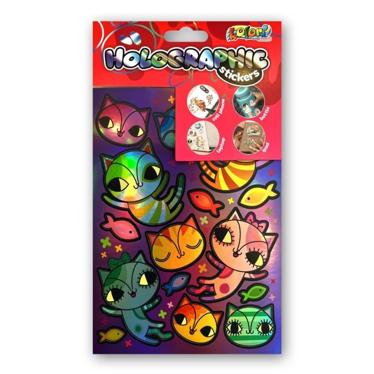 Naklejki holographic cats PENMATE, Penmate