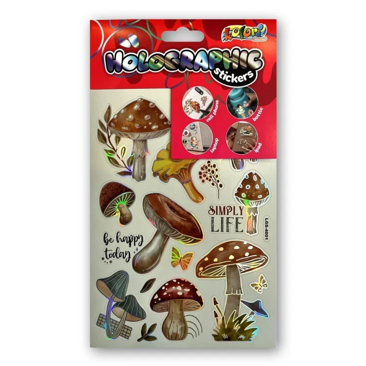 Naklejki holographic mushrooms PENMATE, Penmate