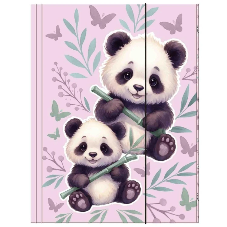 Teczka z gumką A4 Panda DERFORM, DERFORM