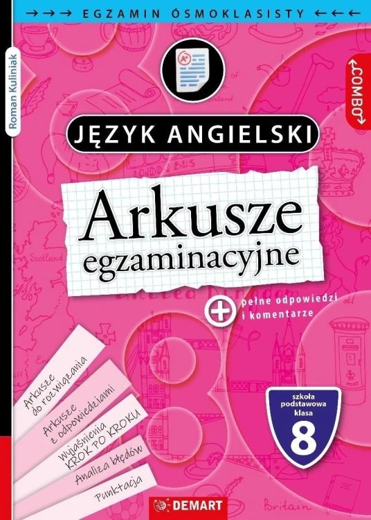 Arkusze egzaminacyjne J. angielski dla 8-klasisty
