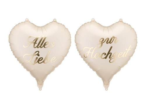 Balony foliowe serca Alles Liebe zur Hochzeit 45cm