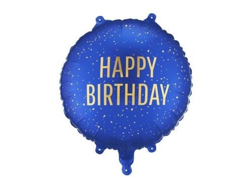 Balon foliowy pastylka Happy Birthday 35x35cm