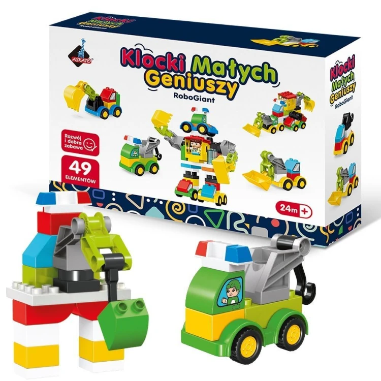 Klocki małych geniuszy roboty 49el, Askato