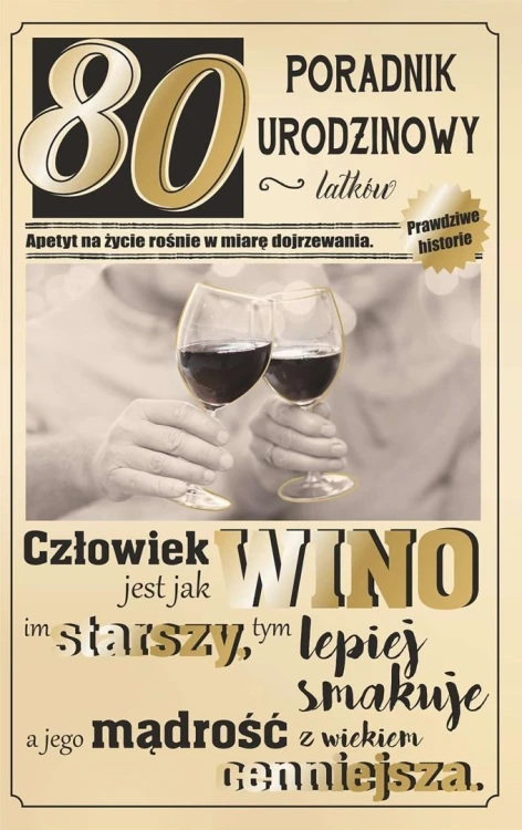 Kartka okolicznościowa Urodziny 80