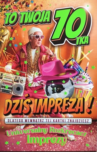Karnet Urodziny 70 męskie