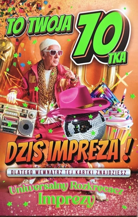 Karnet Urodziny 70 męskie