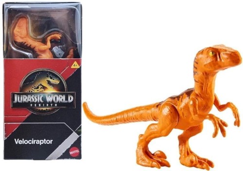 Jurassic World Rebirth Velociraptor 15cm, Mattel
