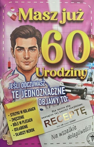 Karnet Urodziny 60 damskie